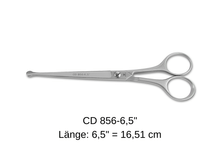 Lade das Bild in den Galerie-Viewer, Hunde-/Fellschere CD856-6,5 gebogene Klingen 6,5" von Weltmeister® Solingen