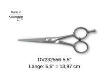 Lade das Bild in den Galerie-Viewer, Friseurschere DV232556-5,5 gerade Klingen 5,5" aus Solingen