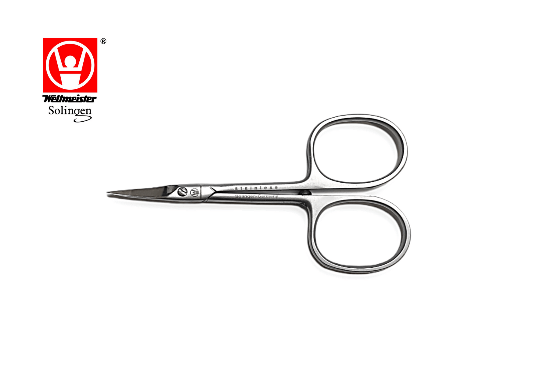 Nagelschere Spitz Linkshänder Nagelschere 9cm Gebogen - Profi Schere Aus Edelstahl Mit Etui Nagelschere Für Linkshänder