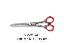 Load image into Gallery viewer, Modeling scissors CD804-5.5 toothed on one side 5.5&quot; from Weltmeister® Solingen
