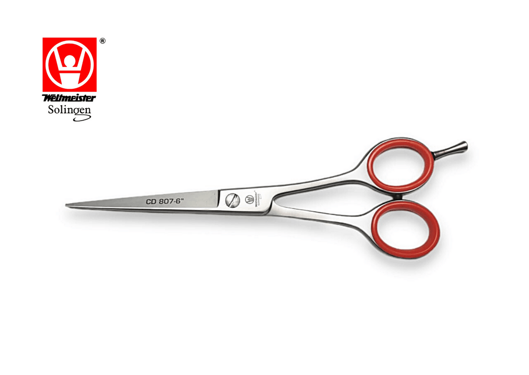 Hair scissors CD807-6 straight blades 6