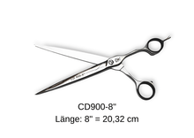 Load image into Gallery viewer, Dog scissors CD900-8 slightly curved blade 8&quot; by Weltmeister® Solingen, micro-serrated on one side

