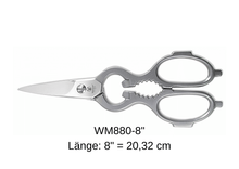 Load image into Gallery viewer, Kitchen scissors WM880 stainless, dishwasher safe, with bottle opener from Weltmeister®
